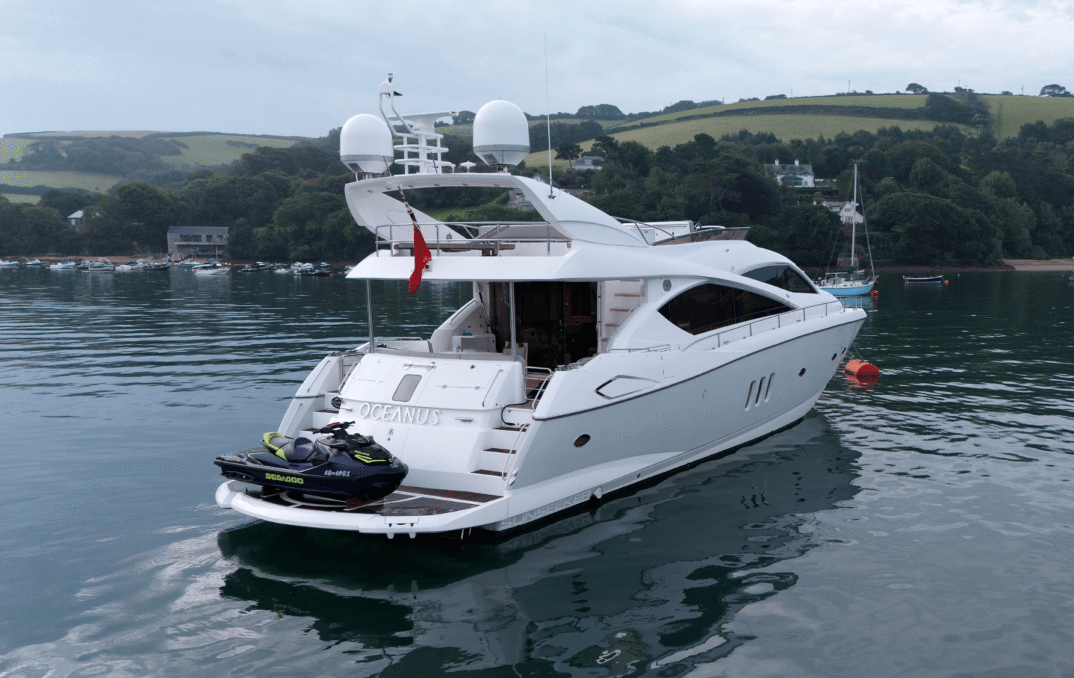 Oceanus Charters Luxury Yacht Experience Aerial View 2