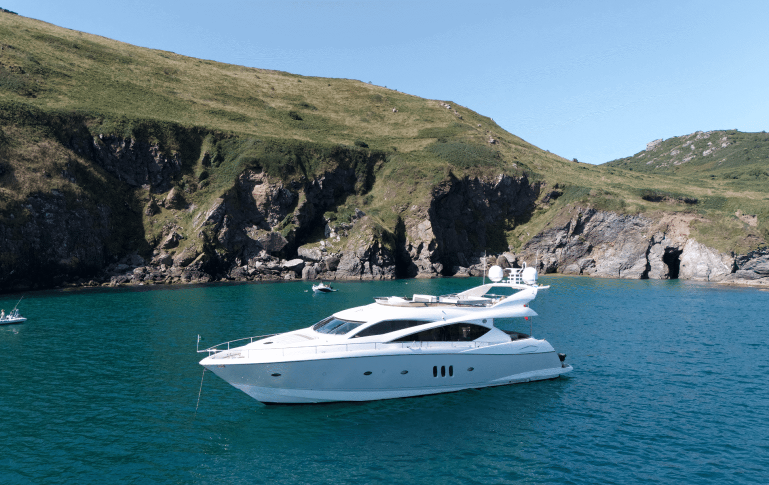 Oceanus Charters Luxury Yacht Experience Aerial View 1